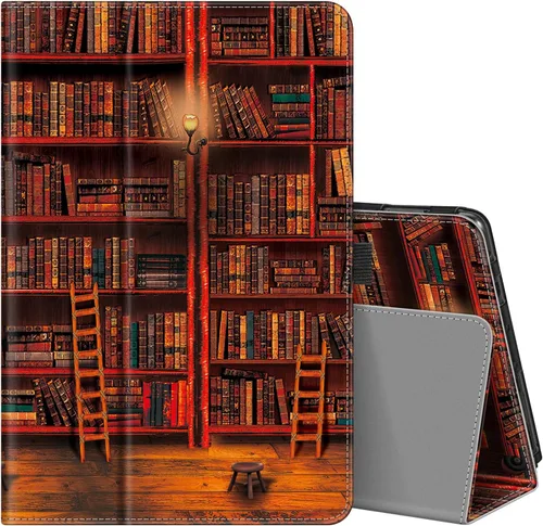Miniatura 31 de Fintie - Funda tipo libro para tableta Amazon Fire HD 10 y Fire HD 10 Plus (solo compatible con versión de 11ª generación 2021), Funda de pie