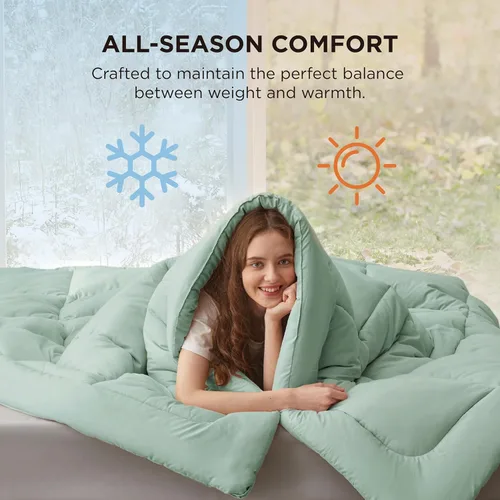 Miniatura 120 de Bedsure Relleno de edredón – Edredones acolchados tamaño King, edredón para todas las estaciones, ropa de cama alternativa de plumón suave, con 8