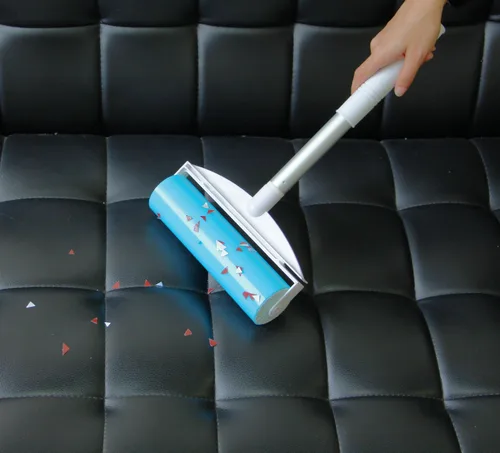 Miniatura 4 de Resuable Lint Roller pelo perro gato Remover herramienta Pet Shedding cepillo para polvo limpia su Suit/sofá
