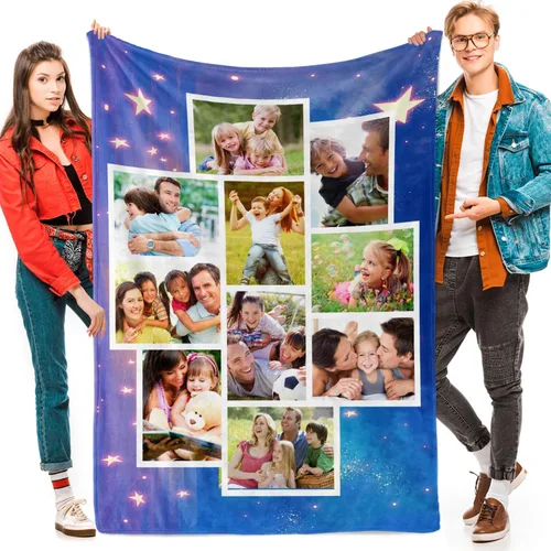 Miniatura 16 de Manta personalizada con fotos, texto, fotos personalizadas, regalos del día de San Valentín para mamá, papá, pareja, esposa, marido, novia, novio