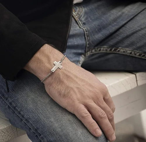 Miniatura 4 de Pulsera de cruz de cadena