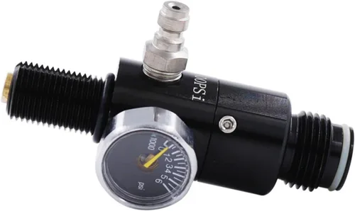 Miniatura 9 de TUXING 4500PSI Paintball Air Tank Regulator & Valve Guage, Durable Aluminum Paintball Regulator for Paintball Airsoft PCP Compressed Air CO2 Rojo
