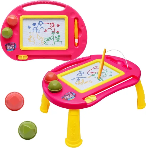 Juguetes para niños pequeños, juguetes para niñas de 1 a 2 años, tablero de dibujo magnético, pizarra de garabatos borrable para niños, juguetes