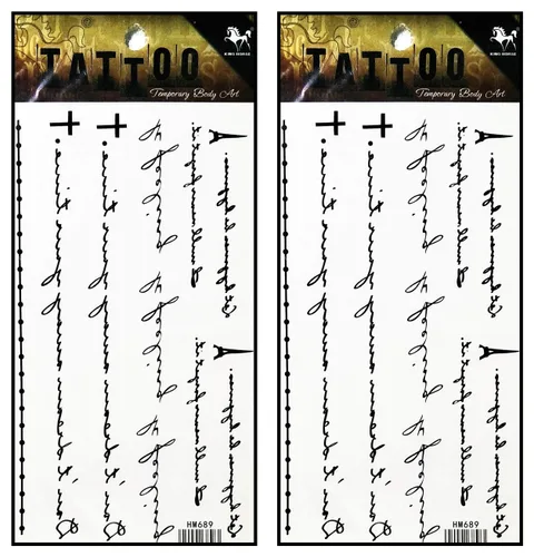 Miniatura 21 de Tatuajes 2 hojas de fantasía ángel águila pájaro alas temporales tatuajes adhesivos falsos cuerpo brazo pecho hombro tatuajes para adolescentes, 32.