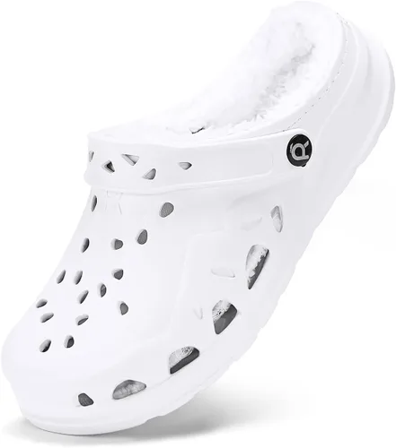 Miniatura 10 de HEVA Zuecos de jardín para mujer adulta, pantuflas clásicas sin cordones, sandalias deportivas de secado rápido