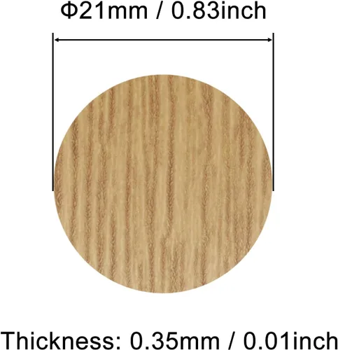 Miniatura 2 de Pegatinas autoadhesivas para agujeros de tornillo, tapas de cubierta de PVC, a prueba de polvo para muebles de madera, gabinete de 0.827 in, 2 Arce