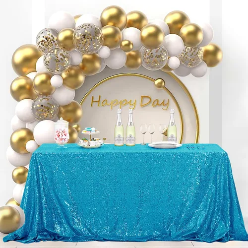 Miniatura 16 de Mantel de lentejuelas color verde hierba de 50 x 80 pulgadas, mantel de mesa con purpurina, secuencia brillante para decoración de mesa de Acción