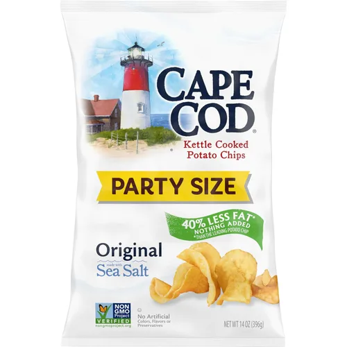 Miniatura 11 de Cape Cod Papas fritas, chips originales menos grasos, bolsas de aperitivos de 1 oz, 10
