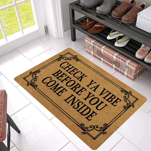 Miniatura 5 de FunXiLin Divertido tapete de bienvenida (23.6 x 15.7 pulgadas) tapete antideslizante de regalo personalizado para decoración del hogar
