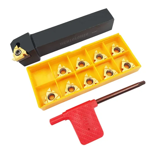 Miniatura 2 de 5/8 "3/4" Herramienta de torno Inserto de roscado Soporte de herramienta de torneado SER1616H16 SER2020K16 SER2525M16 con roscado indexable Inserto
