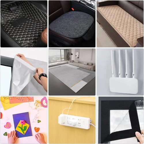 Miniatura 4 de Cinta autoadhesiva de gancho y bucle de 1 pulgada x 10 pies, fabricada con 3M 9448, sujetadores de tela de nailon entrelazados, cinta adhesiva