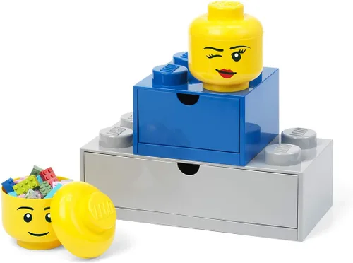Miniatura 7 de Room Copenhagen, Lego - Cabezales de almacenamiento apilables – Contenedores organizativos construibles para juguetes y accesorios para niños – 4.02