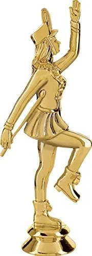 Miniatura 2 de Crown Awards Trofeos femeninos Majorette, trofeo femenino de oro estrellas majorette con grabado personalizado