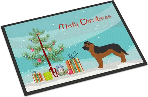 Miniatura 288 de Caroline's Treasures CK3799MAT Akita Shepherd - Tapete de árbol de Navidad de 18 x 27 pulgadas, tapete para puerta delantera, interior y exterior