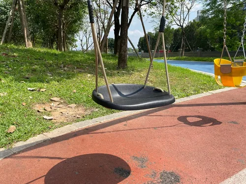 Miniatura 6 de SELEWARE Asiento de columpio resistente para adultos y niños, columpio de árbol con cuerdas a prueba de clima, accesorios para patio trasero