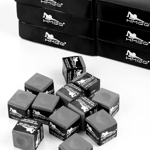 HMQQ Pool Cue Chalk – 12 Pack Billiard Chalk, Low Dust & Anti-Slip Cue Chalk for Smooth, Accurate Shots – 6 Colors Available for Pool Lovers, Home