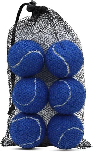 Miniatura 8 de SHYUJAJIE Pelotas de tenis, paquete de 6 pelotas de tenis de entrenamiento, pelotas de práctica de alta elasticidad para principiantes, pelotas