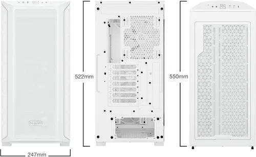 Miniatura 2 de be quiet! Shadow Base 800 FX - ARGB - Ventiladores PWM de 140mm con 4 Alas de Luz - Carcasa para PC gamer Mid-Tower - Soporte para radiadores