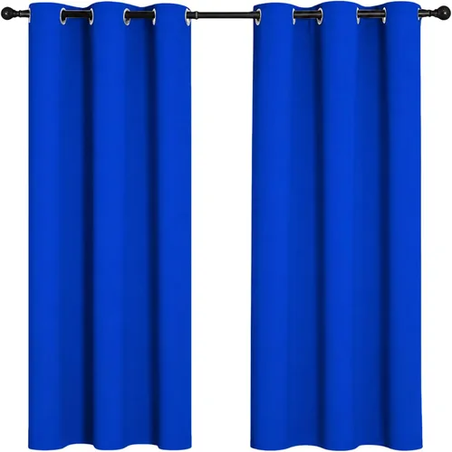 Miniatura 16 de Cortinas opacas para oscurecer la habitación, con aislamiento térmico, cortinas opacas con ojales para puertas y ventanas de poliéster
