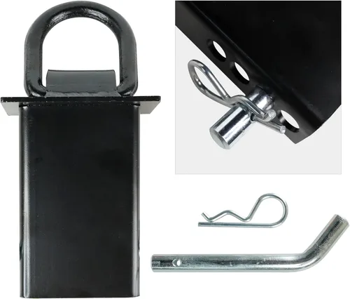 Miniatura 3 de ANLULOAD - Anillo en D ajustable para remolque resistente, límite de carga de 5400 libras y 4 agujeros ajustables, bolsillo de estaca con anilla