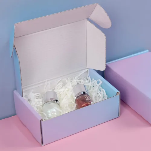 Miniatura 4 de Cajas de envío pequeñas de 6 x 4 x 2 pulgadas para pequeñas empresas, paquete de 30 cajas de correo moradas, caja de embalaje de cartón corrugado