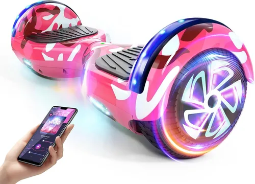 LIEAGLE Scooter, Self Balancing Scooter with Bluetooth Speaker LED Lights Wheels,Dual 300w Motors, 7.5 mph Max Speed & 8.5 Miles Max Range, for C-