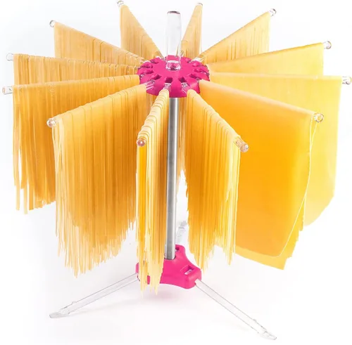 Miniatura 9 de PASTALINDA Secador de pasta, 12 Policarbonato 7.9 in Brazos Largos, Acero Inoxidable. 15.7 in Altura. - Verde