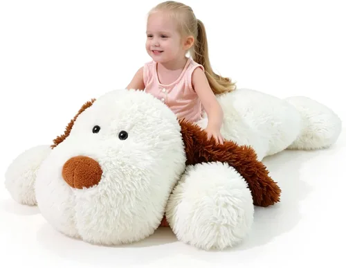 Miniatura 8 de Animales de Peluche Cachorro de 20 pulgadas, Animal de Peluche Perro Suave, Lindo Regalo de Peluche de Perro Cachorro para Niños y Niñas