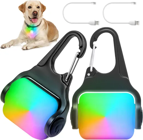 Miniatura 8 de Dog Lights for Night Walking, Clip on Dog Collar Light - 3 Modes, USB-C Rechargeable, IP65 Waterproof, LED Safety Light for Running, Camping