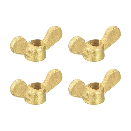 Miniatura 18 de uxcell Tuercas de ala de latón, tuerca de mariposa M8 a mano aprieta sujetadores para muebles, maquinaria, equipo electrónico, 10