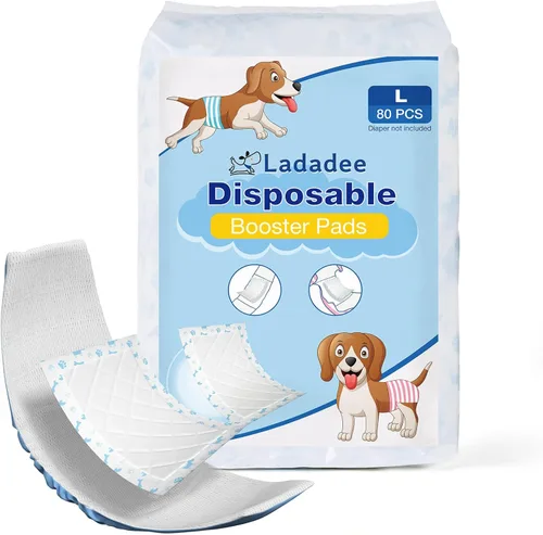 Miniatura 10 de Forros desechables para pañales para perros machos y hembras, insertos de pañales para perros que se adaptan a la mayoría de los tipos de pañales