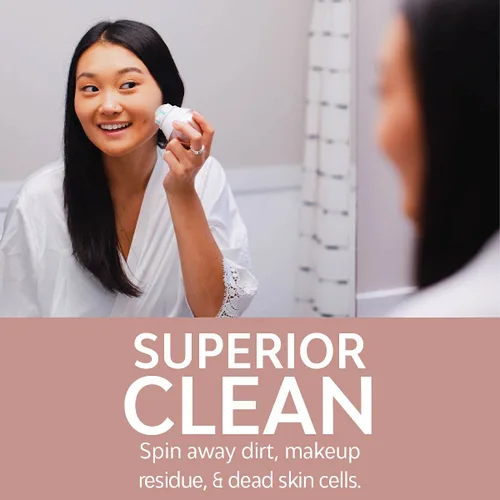 Miniatura 5 de TAO Clean Ona Diamond Cepillo facial orbital y estación de limpieza, cepillo de limpieza facial eléctrico con mango ergonómico, configuración de Oro