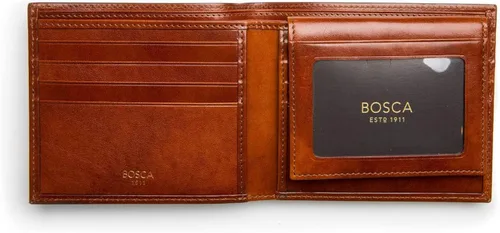 Miniatura 4 de Bosca Old Leather Collection - Cartera de crédito con pasaporte de identificación