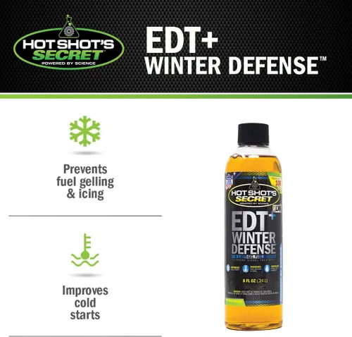 Miniatura 4 de Hot Shot's Secret EDT+ Winter Defense 8 oz – Trata 100 galones – Aditivo de combustible diésel anti-gel 7 en 1, evita la gelificación, protege
