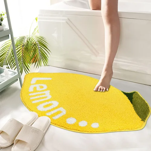 Miniatura 5 de Hi Space - Alfombras de baño de 31.5x19.7 pulgadas, alfombra de baño de hojas grises estilo bohemio antideslizante, lavable a máquina, de microfibra