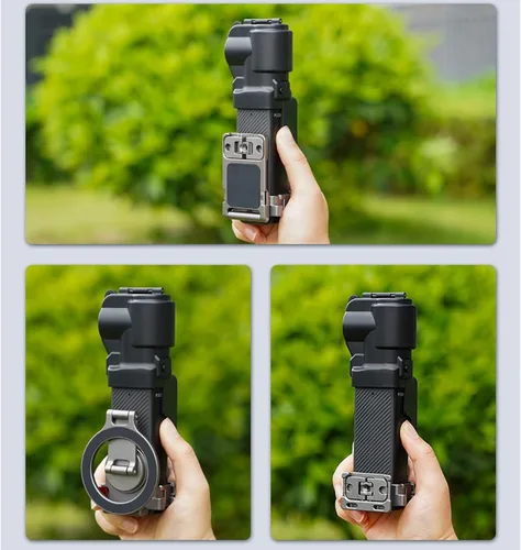 Miniatura 4 de Gugxiom Funda protectora para Osmo 3 Accesorios, Gimbal de plástico Protector de pantalla Tapa protectora de lente (negro)