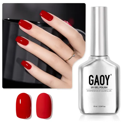 Miniatura 14 de GAOY Esmalte de uñas en gel pastel, 16ml (0.54 onzas líquidas) Rosa, esmalte de gel que se quita remojando y se cura con luz UV para primavera