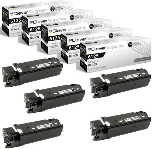 Miniatura 228 de CS compatible Xerox Phaser 6510/WorkCentre 6515 (106r03480) 2 cartuchos de tóner negro para Phaser 6510, WorkCentre 6515 2 negro