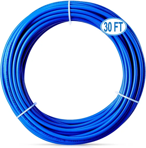 Miniatura 7 de Tubo de agua O.D.RO de 20 pies de 1/4 de pulgada, tubo certificado NSF para sistema de filtro de purificador de agua RO (ósmosis inversa), manguera