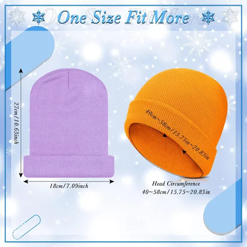 Miniatura 4 de Handepo Juego de 30 gorros y guantes de invierno para niños, gorro de punto a granel, guantes de punto, unisex, para clima frío, para regalo
