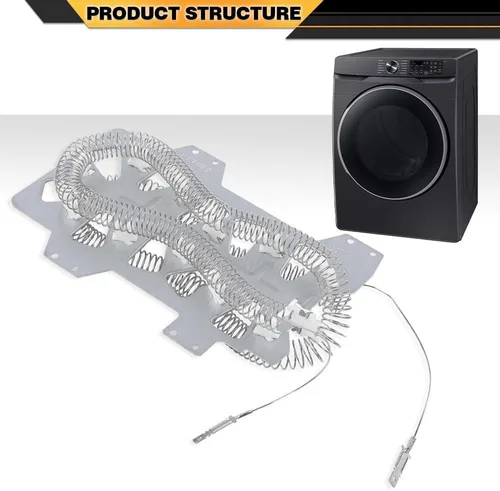 Miniatura 8 de CNNELL DC47-00019A Elemento calefactor de secadora compatible con Samsung Whirlpool Reemplazo 35001247