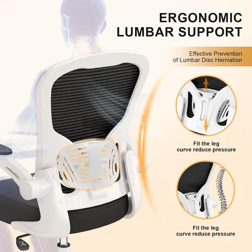 Miniatura 7 de Synorla Silla de oficina, sillas de escritorio ergonómicas de 330 libras de capacidad, silla de computadora de malla con respaldo alto