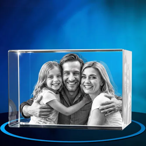 Miniatura 11 de ArtPix - Foto de cristal 3D, regalos personalizados para papá, mujeres, esposa, abuelo, gran regalo personalizado con tu propia foto, grabado en 3D