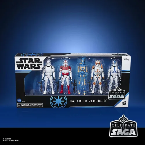 Miniatura 3 de STAR WARS Celebrate The Saga Toys Galactic Republic - Juego de figuras de acción coleccionables a escala de 3.75 pulgadas, paquete de 5 para niños a