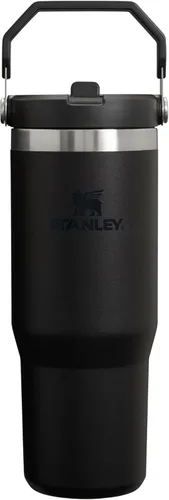 Miniatura 20 de Stanley IceFlow - Vaso con pajilla abatible con asa, de 20 onzas, tapa giratoria y popote abatible, botella de agua resistente a fugas, acero