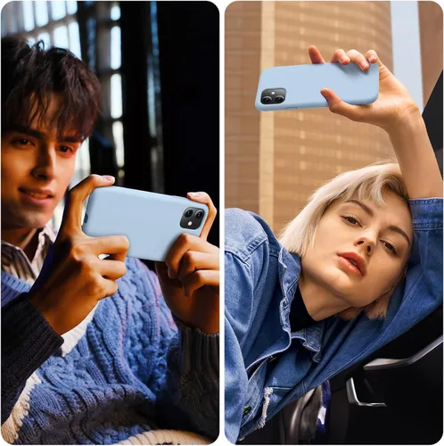 Miniatura 5 de Funda compatible con iPhone 11, silicona [forro de microfibra suave antiarañazos] [delgada a prueba de golpes] Funda mejorada para teléfono 11