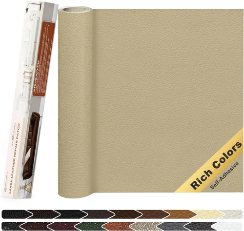 Miniatura 44 de KING MOUNTAIN Cinta de reparación de cuero, 16 x 60 pulgadas, gris, autoadhesiva, impermeable, ecológica