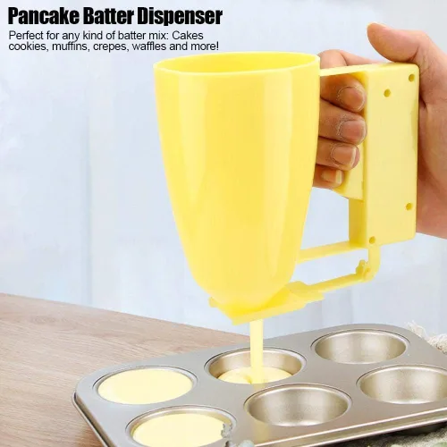 Miniatura 4 de Dispensador de masa para panqueques y cupcakes, herramienta de hornear fácil de verter para panqueques, cupcakes, waffles, mezcla de muffins
