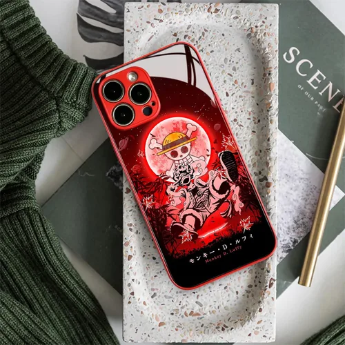 Miniatura 6 de Gear 5 Nika Joy Boy - Carcasa protectora de silicona suave con diseño de manga de anime japonés anticaída, diseño de manga y vidrio templado