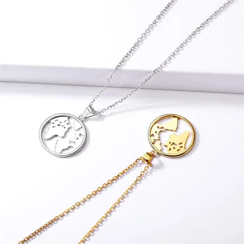 Miniatura 8 de ChicSilver Collar de moneda de plata de ley, collar con colgante de moneda para mujer (con caja de regalo)